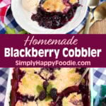Homemade Blackberry Cobbler