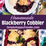 Homemade Blackberry Cobbler
