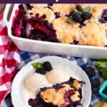 Homemade Blackberry Cobbler
