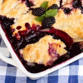 Homemade Blackberry Cobbler