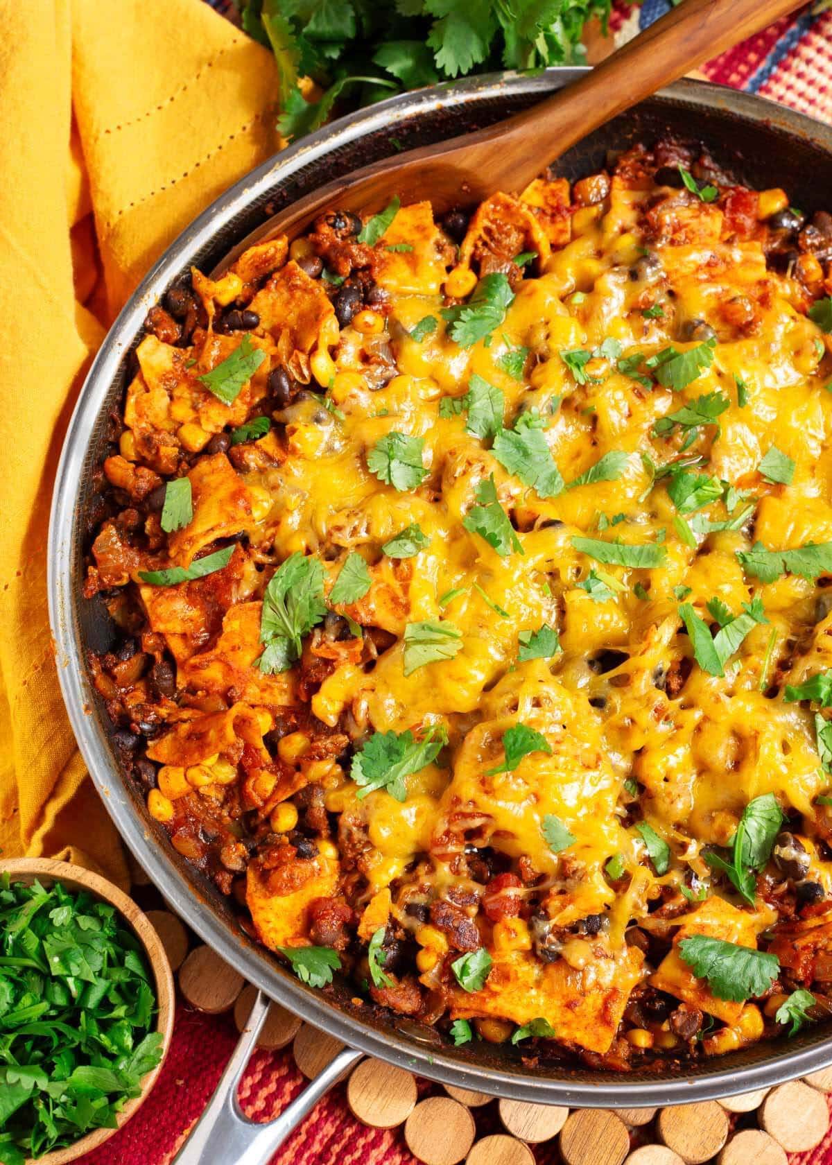 Easy Beef Enchilada Skillet