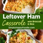 Leftover Ham and Broccoli Rice Casserole