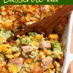 Leftover Ham and Broccoli Rice Casserole