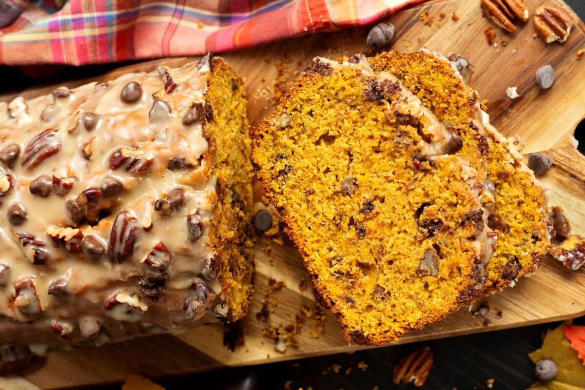 Maple Chocolate Chip Pumpkin Bread