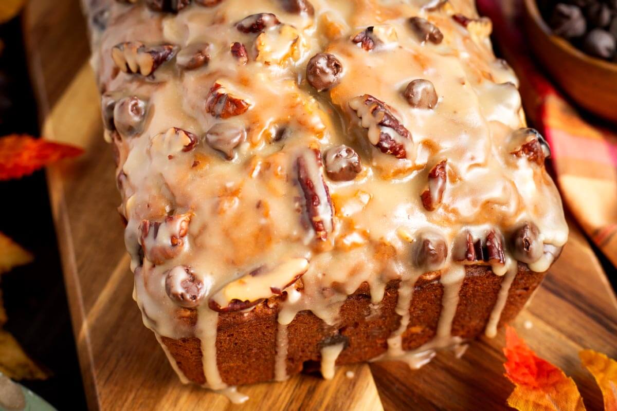 Maple Chocolate Chip Pumpkin Bread
