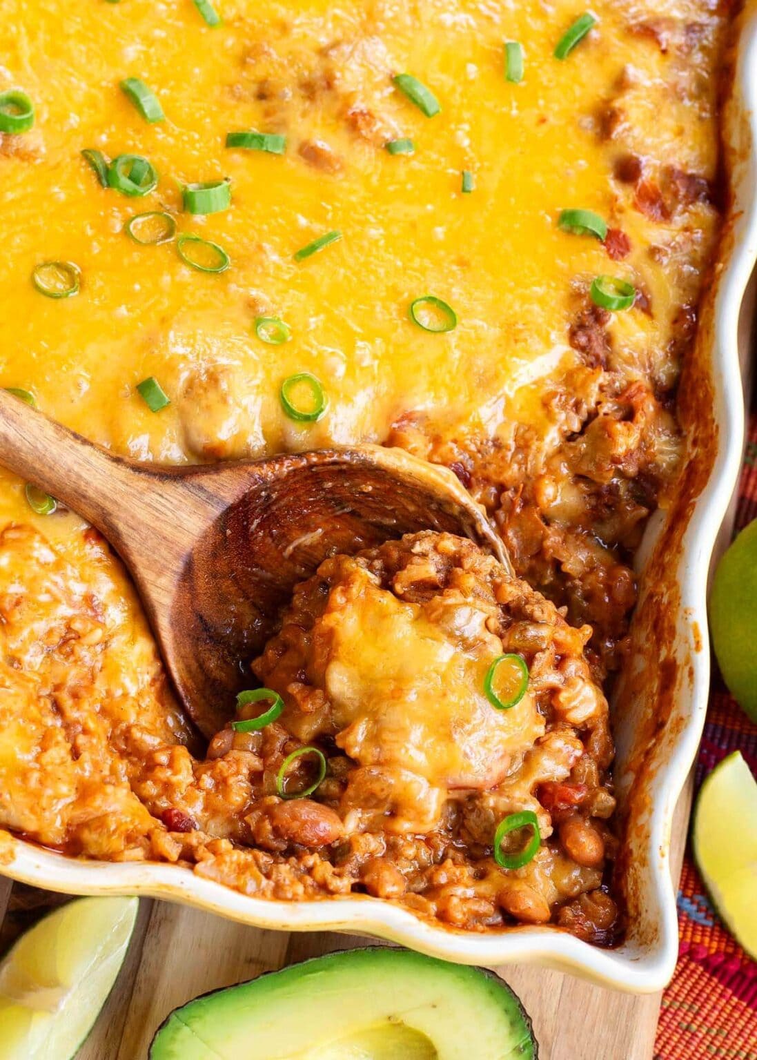 Taco Rice Casserole - Simply Happy Foodie