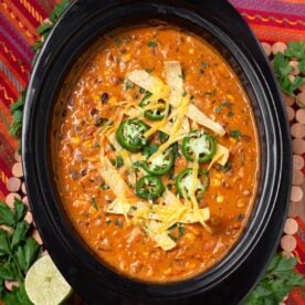 Crockpot Chicken Tortilla Soup