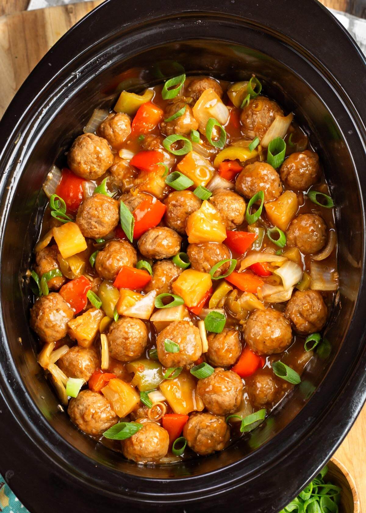 Crockpot Hawaiian Meatballs