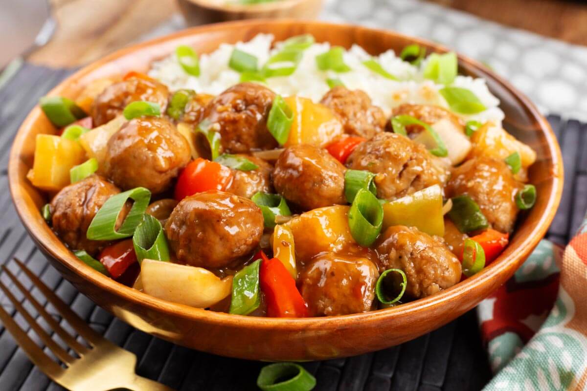 Crockpot Hawaiian Meatballs