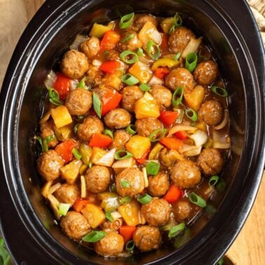 Crockpot Hawaiian Meatballs