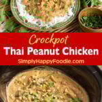Crockpot Thai Peanut Chicken