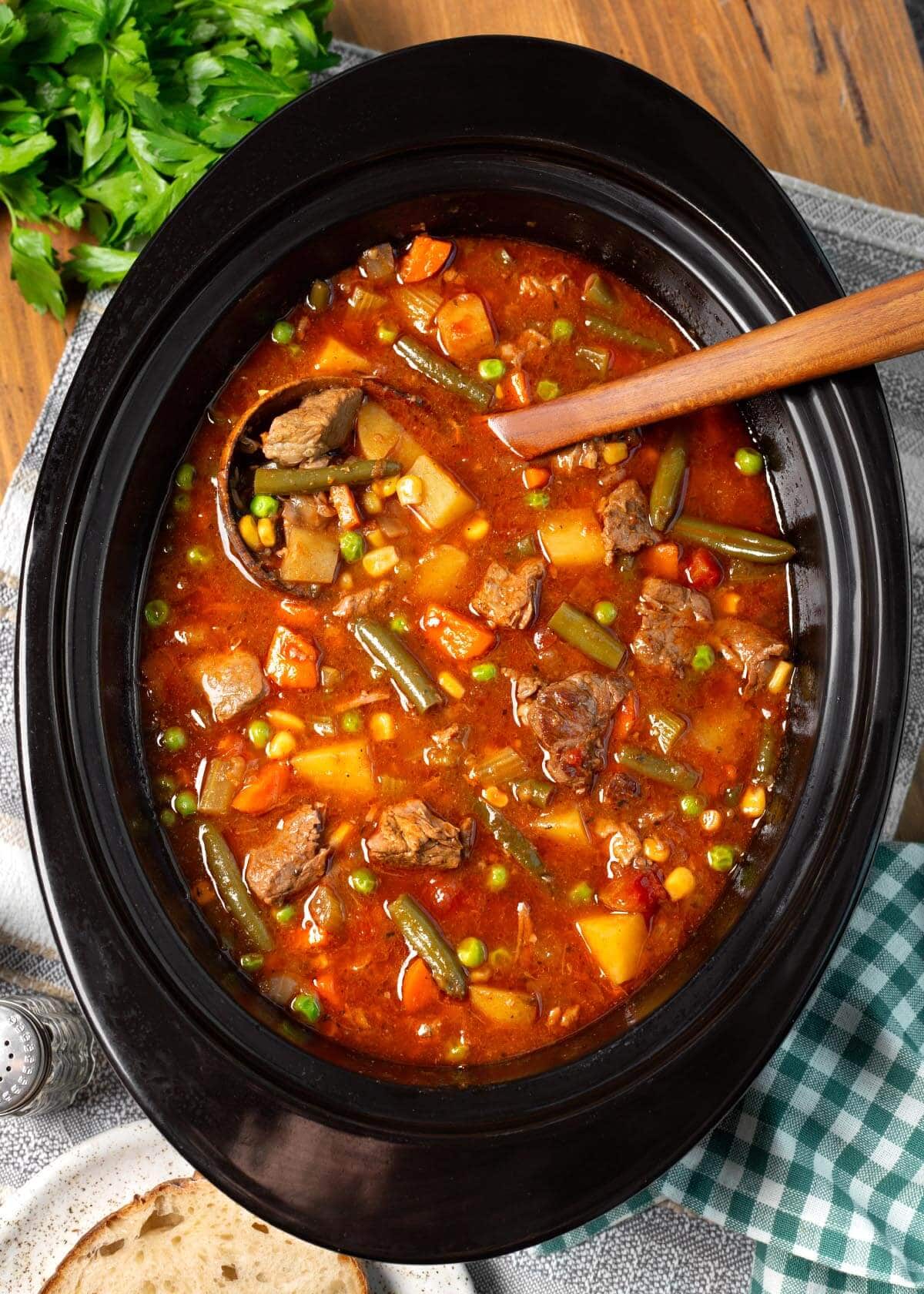 Crockpot Vegetable Beef Soup