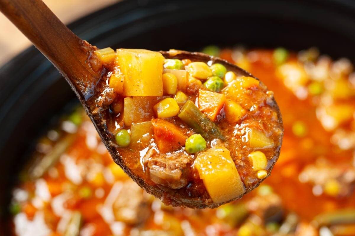 Crockpot Vegetable Beef Soup