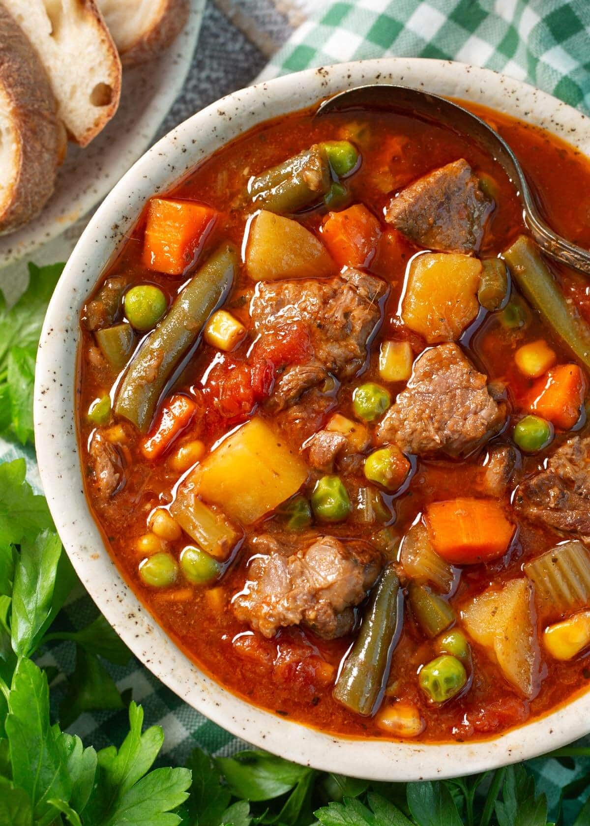 Crockpot Vegetable Beef Soup
