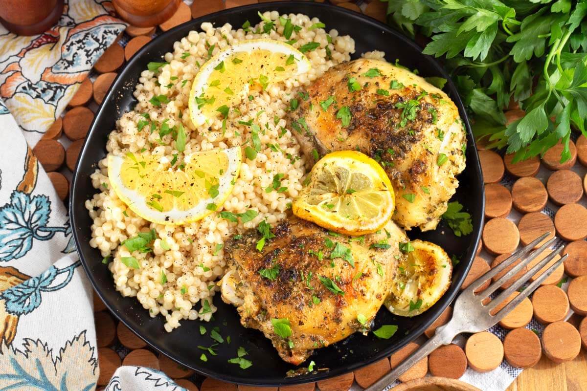 Greek Lemon Chicken Thighs