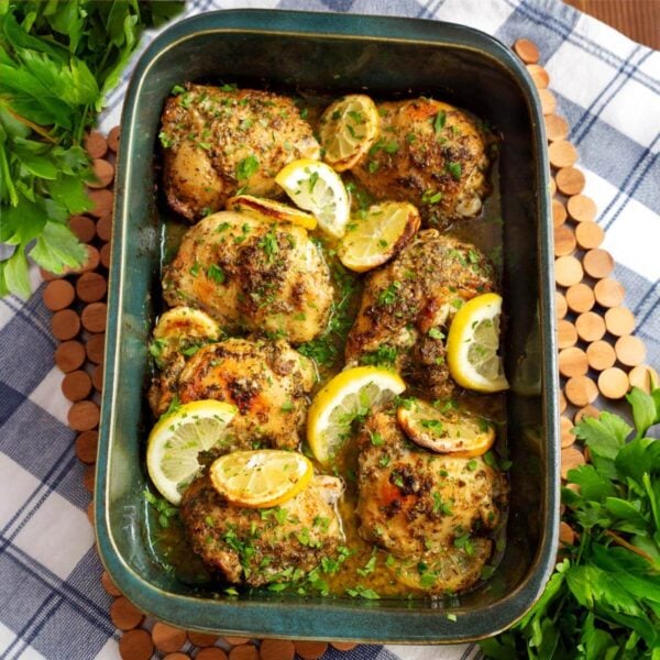 Greek Lemon Chicken Thighs