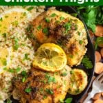 Greek Lemon Chicken Thighs