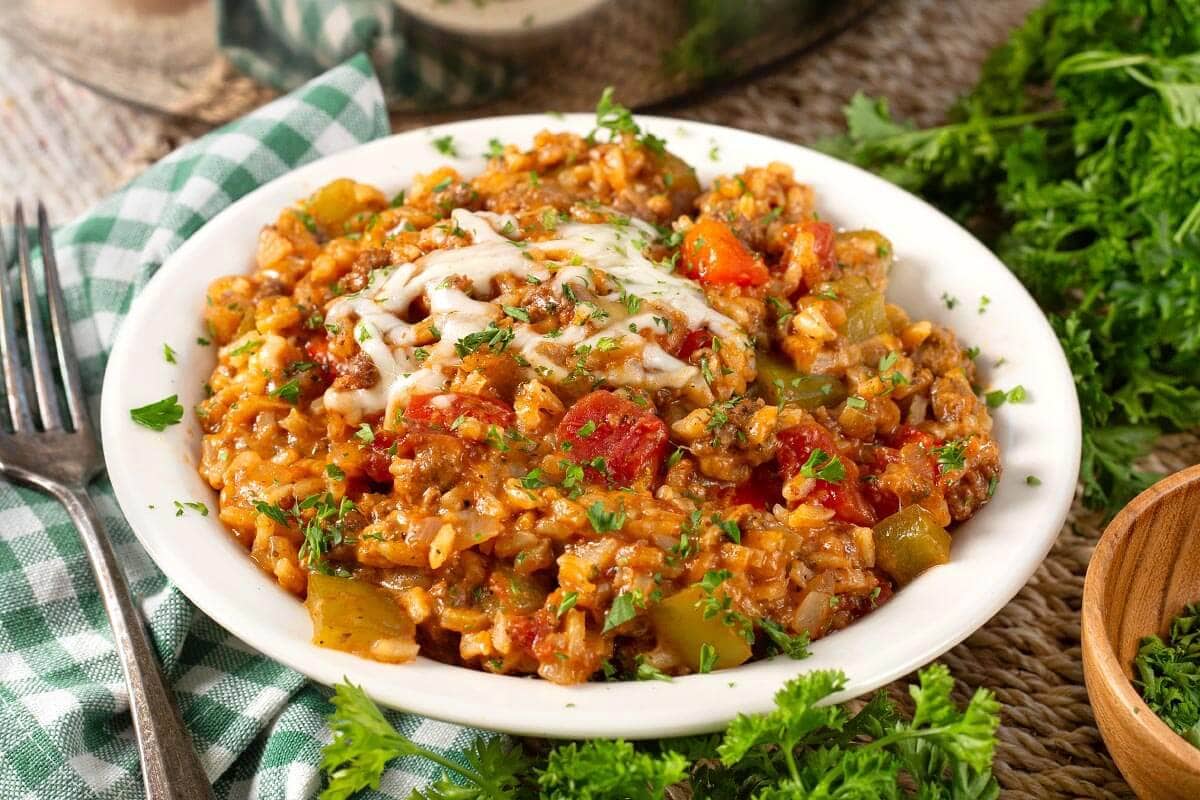 Unstuffed Pepper Skillet