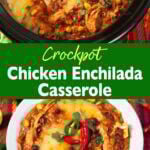 Crockpot Chicken Enchilada Casserole