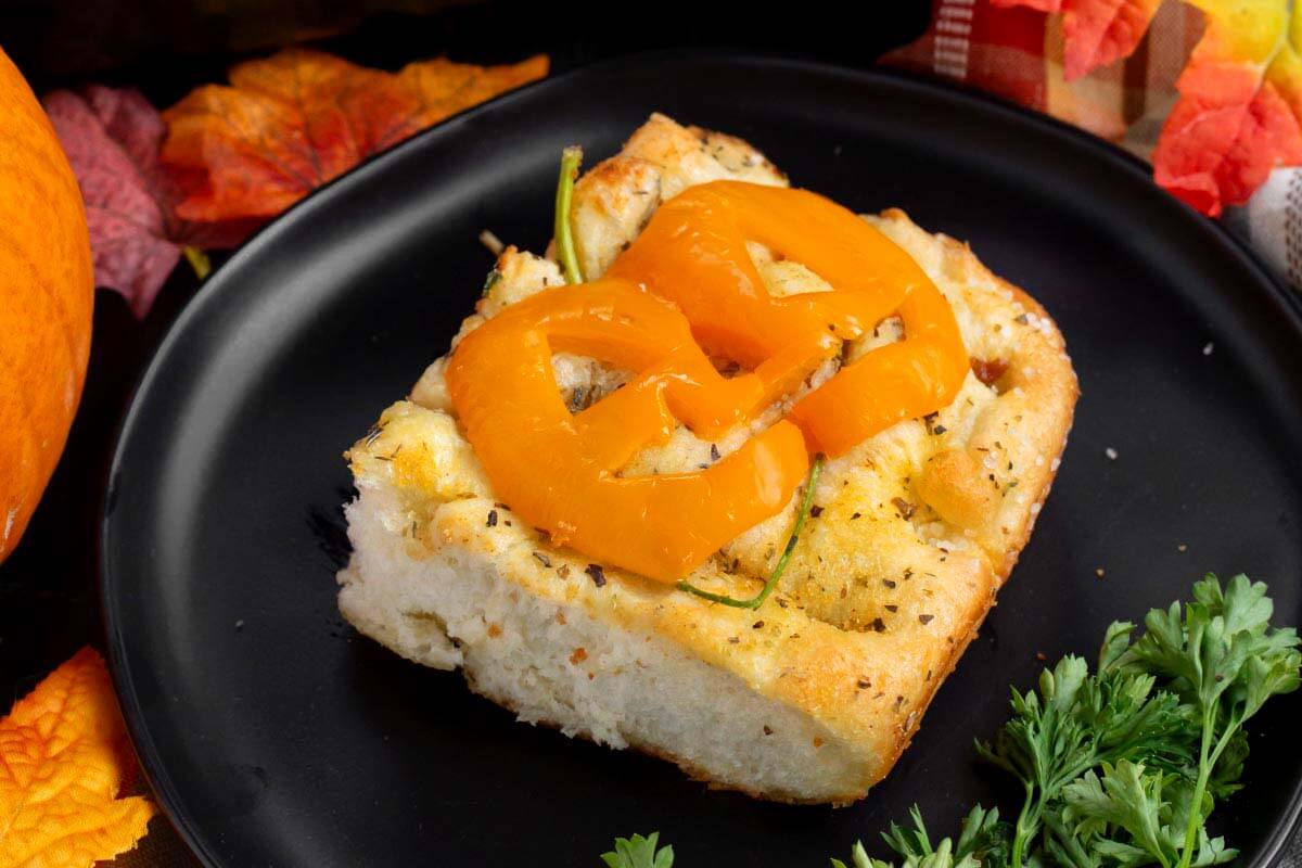 Halloween Focaccia Bread