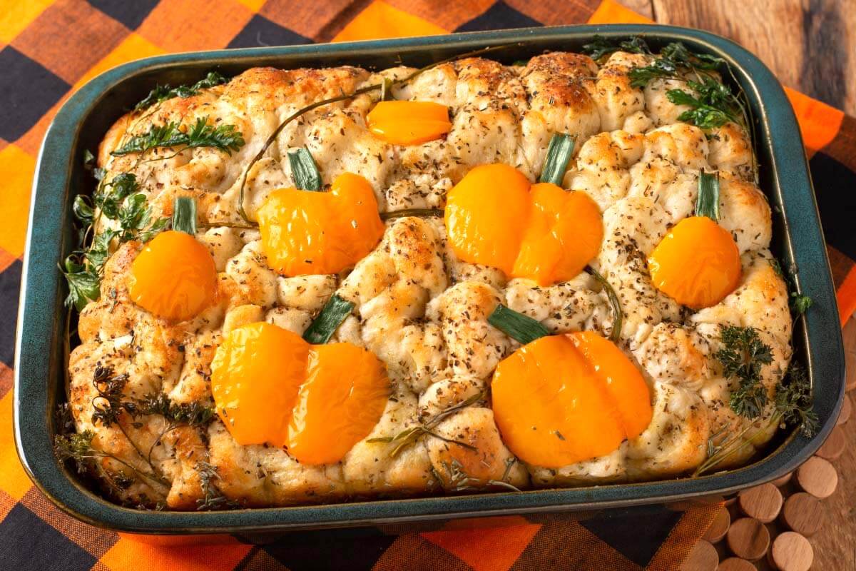 Halloween Focaccia Bread