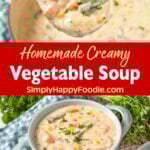 Homemade Creamy Vegetable Soup
