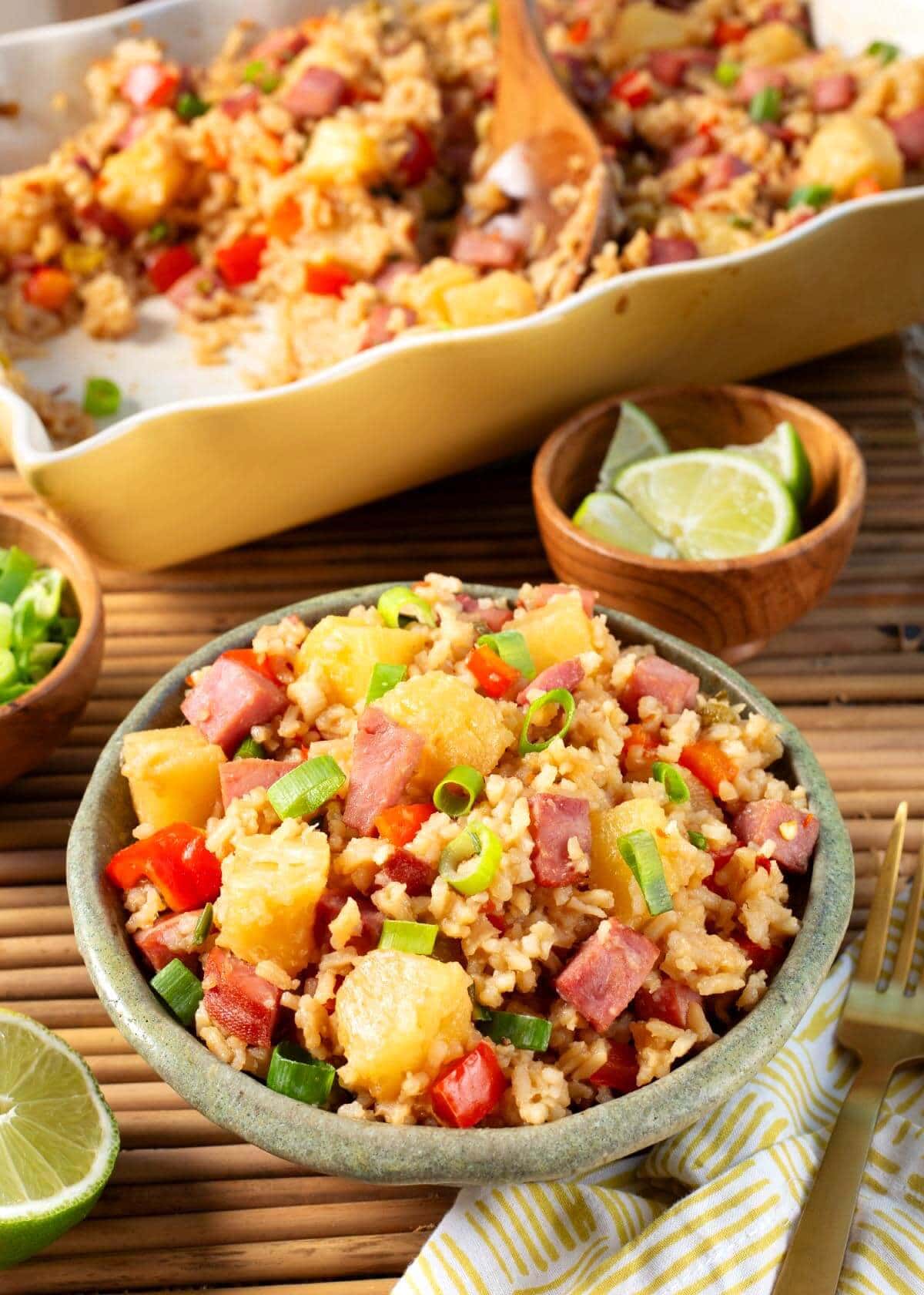 Ham and Pineapple Rice Casserole