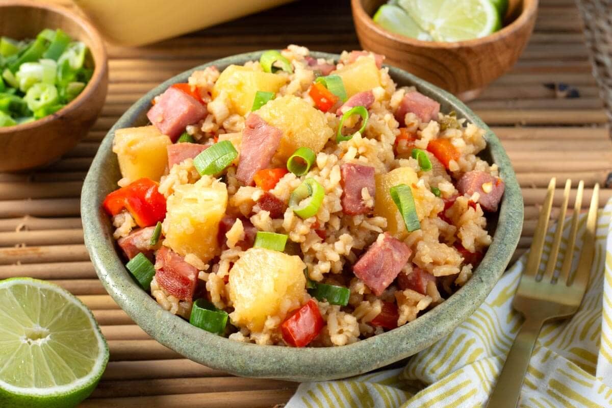 Leftover Ham & Pineapple Bake