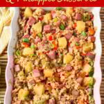 Ham and Pineapple Rice Casserole