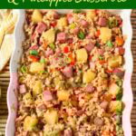 Leftover Ham and Pineapple Rice Casserole
