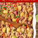 leftover Ham and Pineapple Rice Casserole
