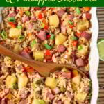 leftover Ham and Pineapple Rice Casserole