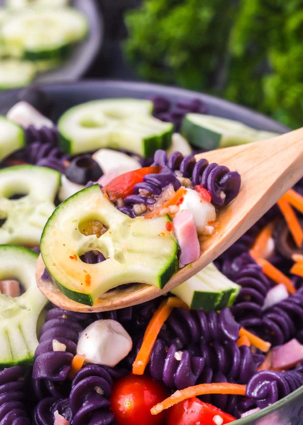 Skull Halloween Pasta Salad