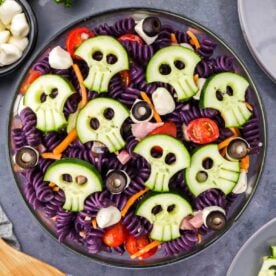 Skull Halloween Pasta Salad