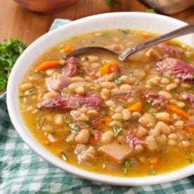 Slow Cooker Ham and Bean Soup