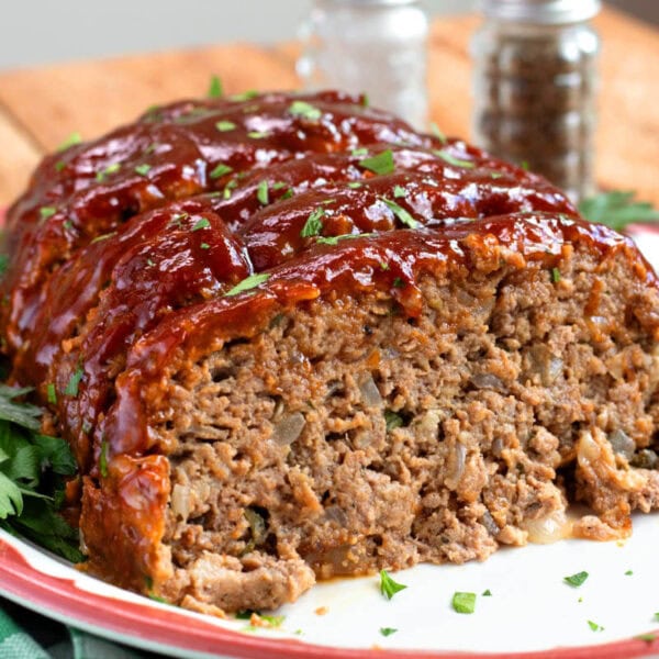 meatloaf with a slice missing
