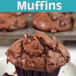 Bakery Style Double Chocolate Muffins