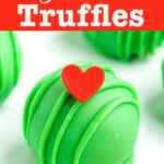 Grinch Truffles - No Bake Christmas Candy