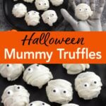 These Halloween Mummy Oreo Truffles