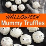 These Halloween Mummy Oreo Truffles